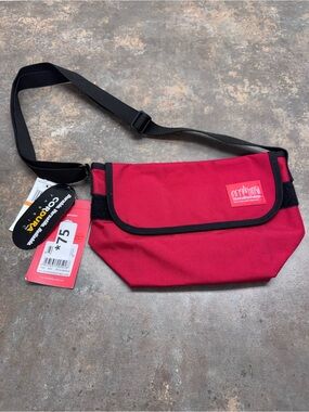 Manhattan Portage Red Sling Belt Bag for Men
